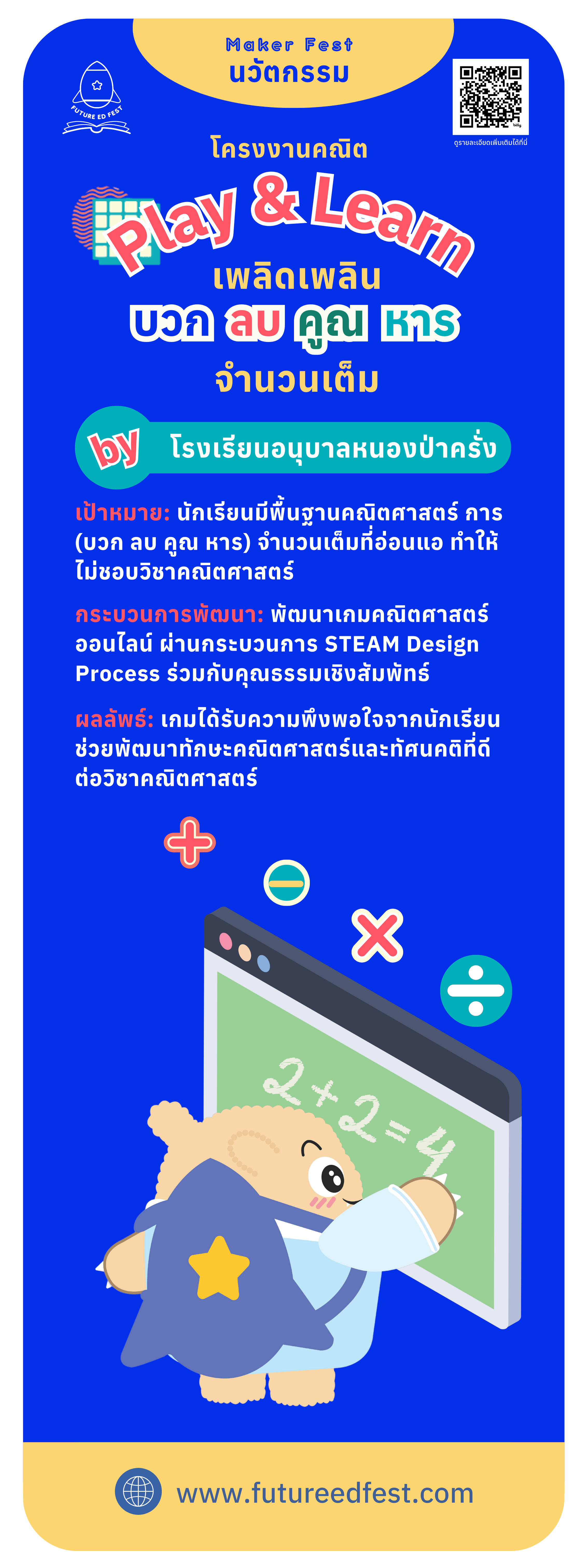 นวัตกรรม Makerspace โครงงานคณิตศาสตร์ By โรงเรียนอนุบาลหนองป่าครั่ง จังหวัดเชียงใหม่